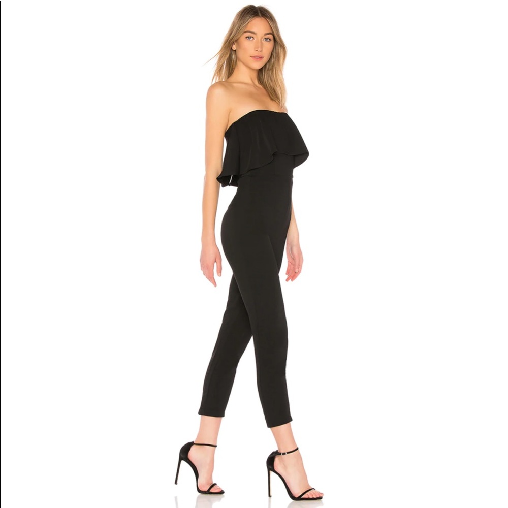By The Way Strapless Black Jumpsuit